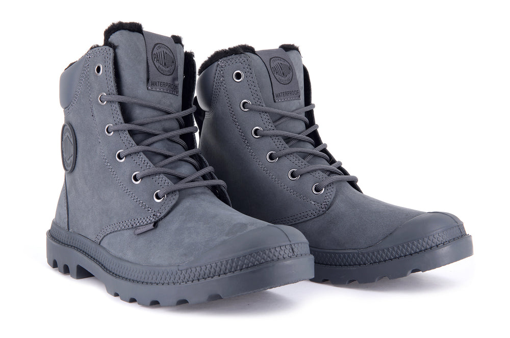 Botas Palladium PAMPA SPORT CUFF WPS Hombre Gris Oscuro | Costa Rica-34079